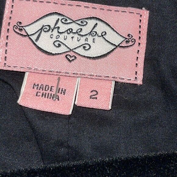 Phoebe couture Dress Womens size 2 sheath mini cotton Y2K Dark denim front Zip - Picture 7 of 9